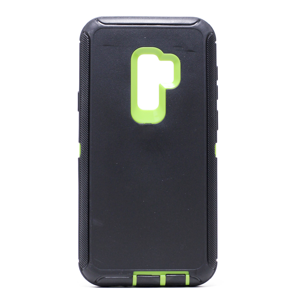 Galaxy S9+ (Plus) Armor Robot Case (Black Green)